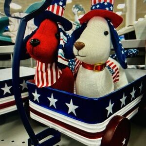 Patriotic Plush Dog Toy Set